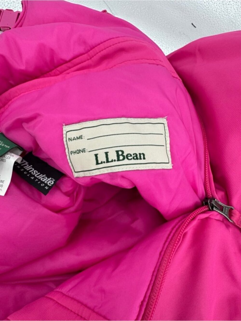 L.L. BEAN Snow Bibs- PINK - SIZE Girls Size 12 - Picture 7 of 12